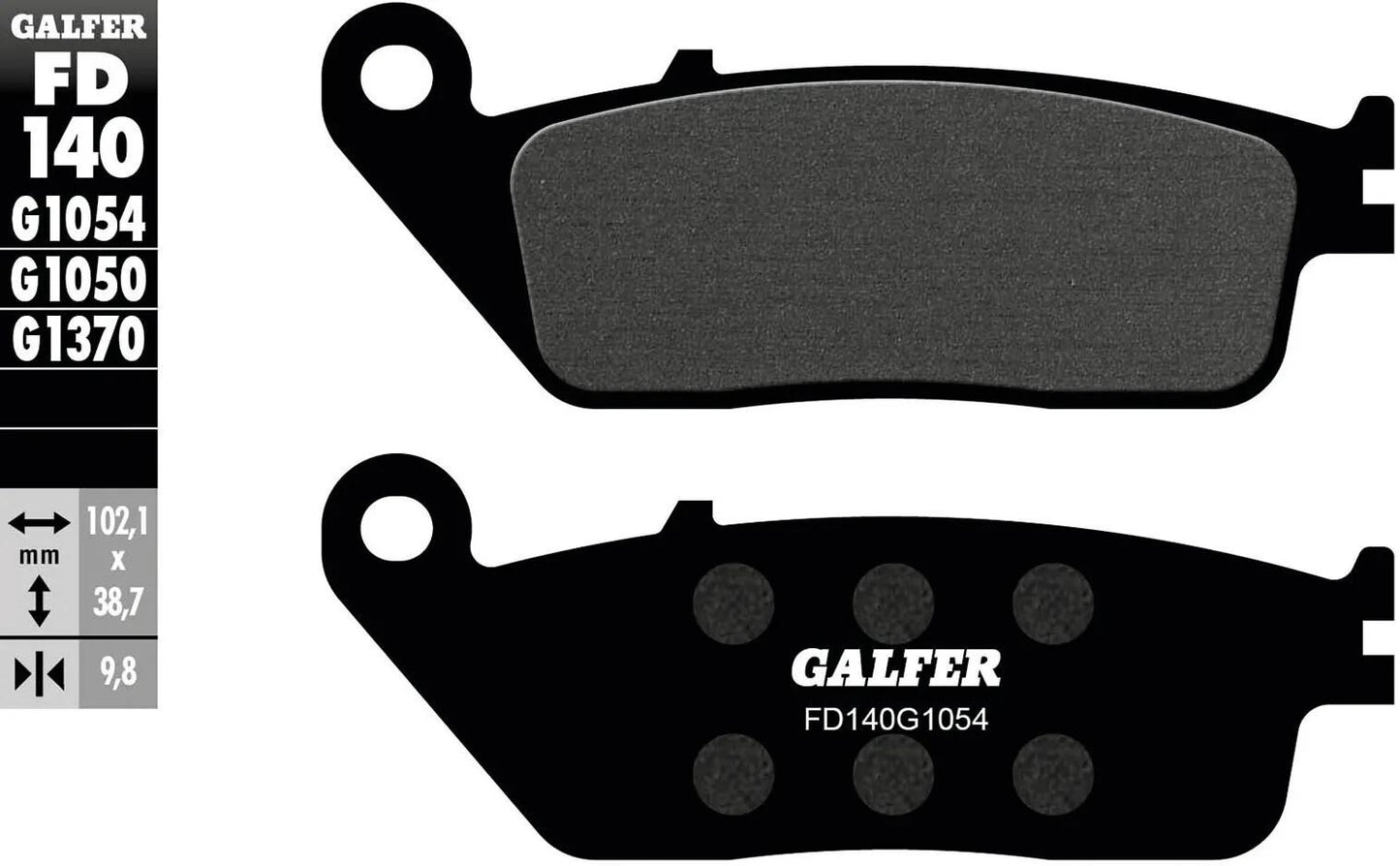 GALFER bremsbelag fd140 brake pads organ. fd140 g1050