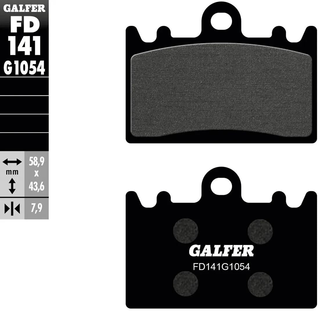 GALFER bremsbelag fd141 brake pad fd141 g1054 organic