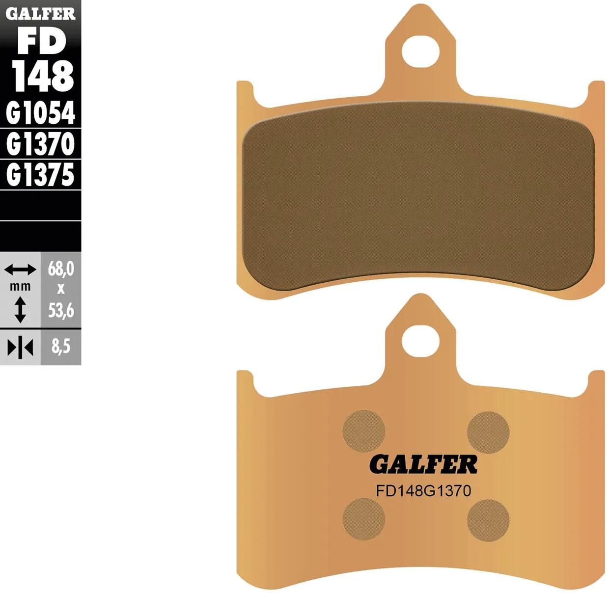 GALFER bremsbelag fd148 brake pad fd148 g1370 sintered metal