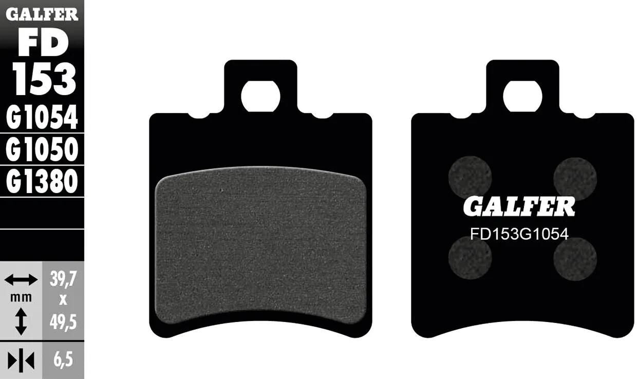 GALFER bremsbelag fd153 brake pad fd153 g1054 organic