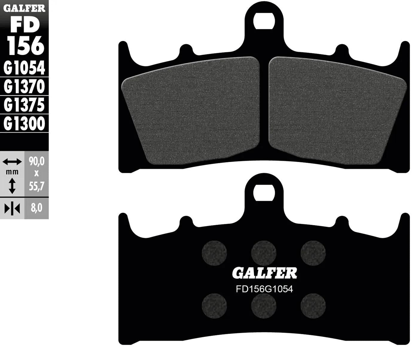 GALFER bremsbelag fd156 brake pad fd156 g1054 organic
