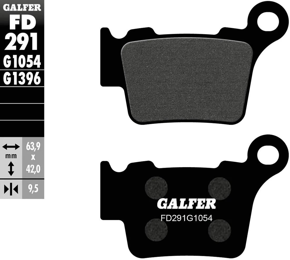 GALFER bremsbelag fd291 brake pad fd291 g1054 organic standard