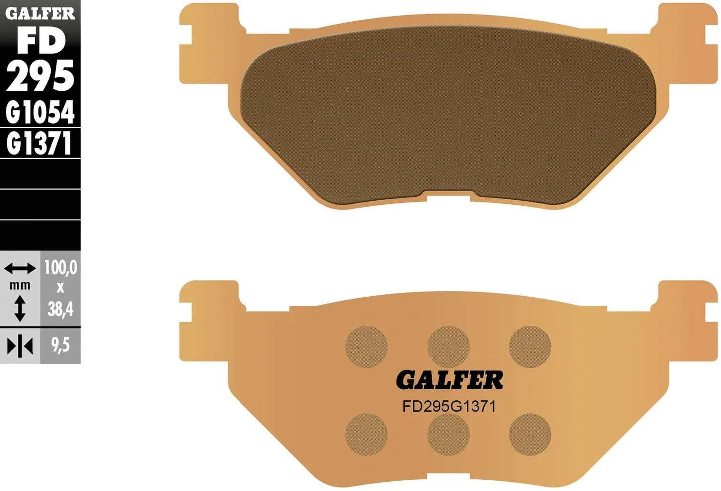 GALFER bremsbelag fd295 brake pad fd295 g1371 sint. metal street