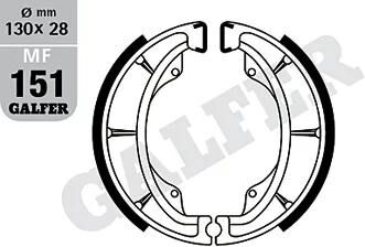GALFER bremsbacke mf151 brake shoe mf151 g2165 orgnic