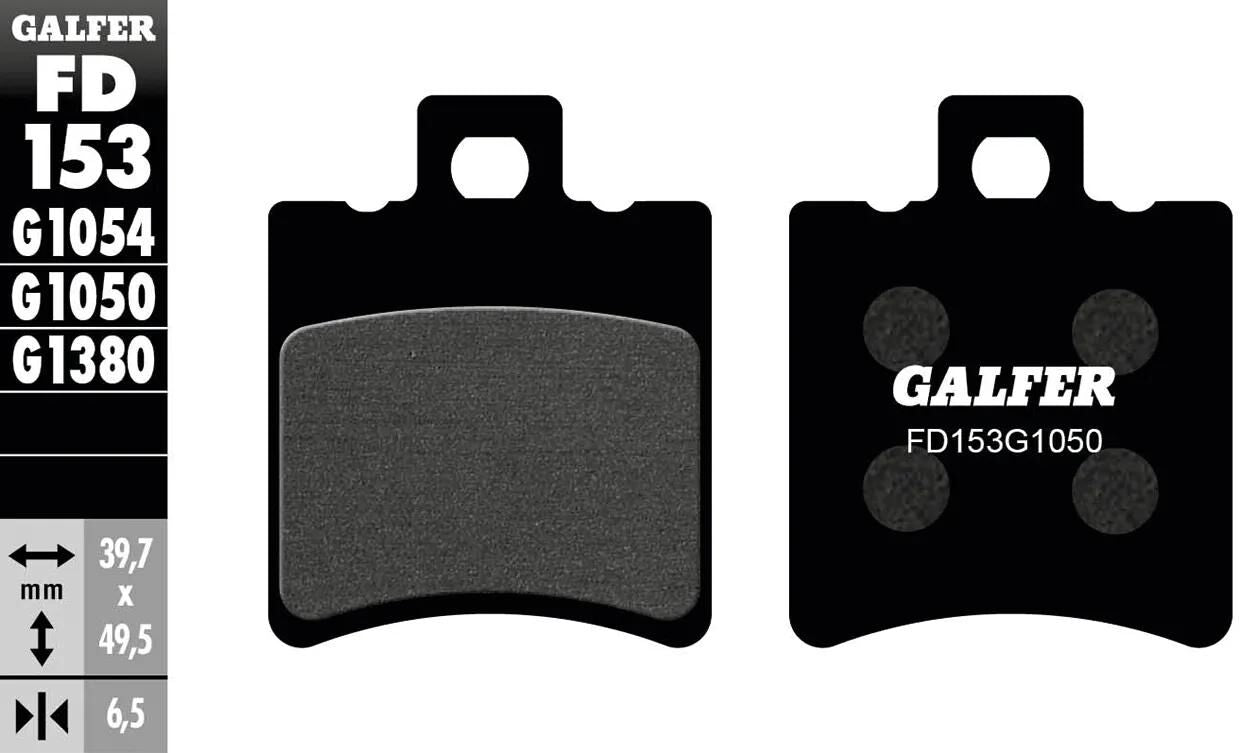 GALFER bremsbelag fd153 brake pad fd153 g1050 organic