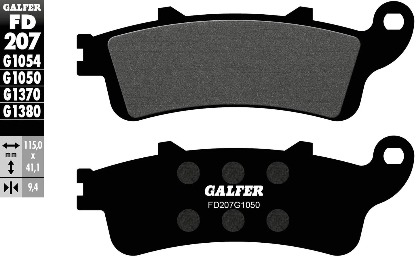 GALFER bremsbelag fd207 brake pad fd207 g1050 organic scooter