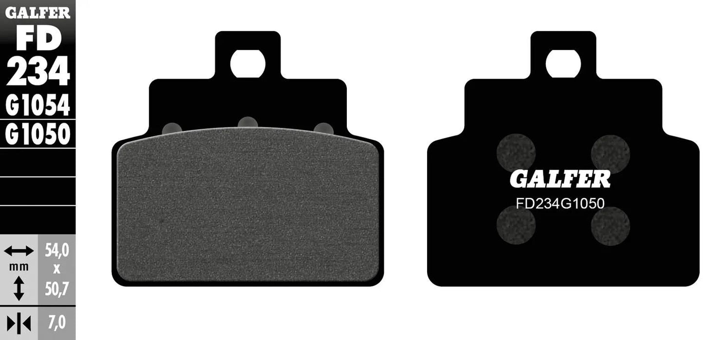 GALFER bremsbelag fd234 brake pad fd234 g1050 organic scooter