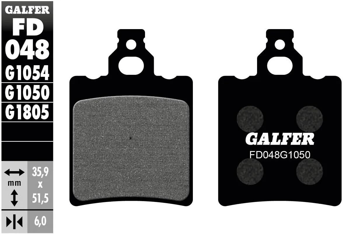 GALFER bremsbelag fd048 brake pad fd048 g1050 organic