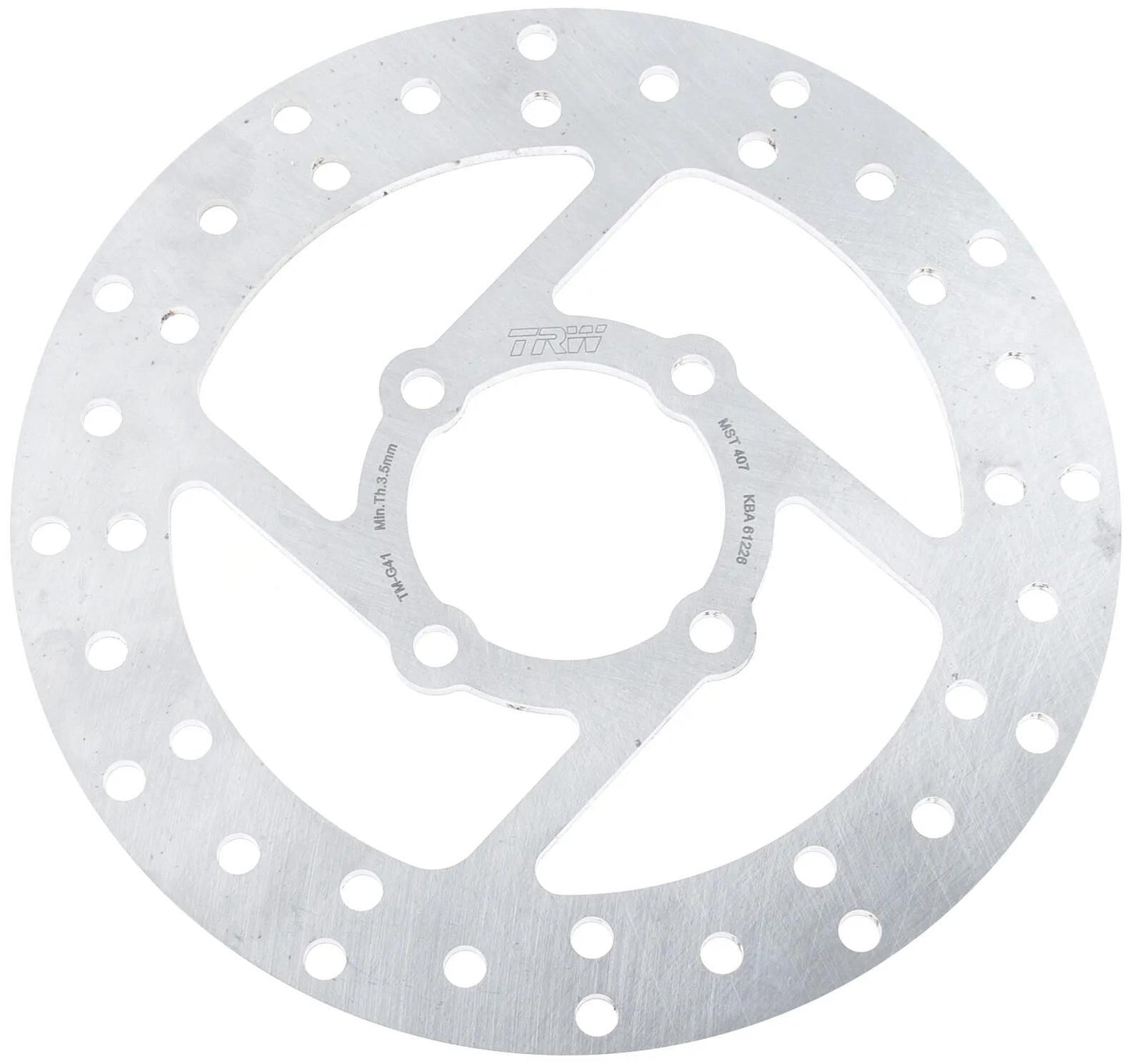 TRW bremsscheibe mst407 rotor mst407 rigid