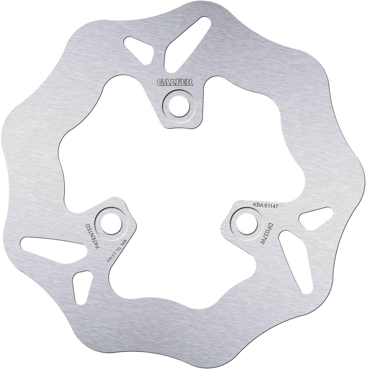 GALFER bremsscheibe df037 rotor df037 type w rigid