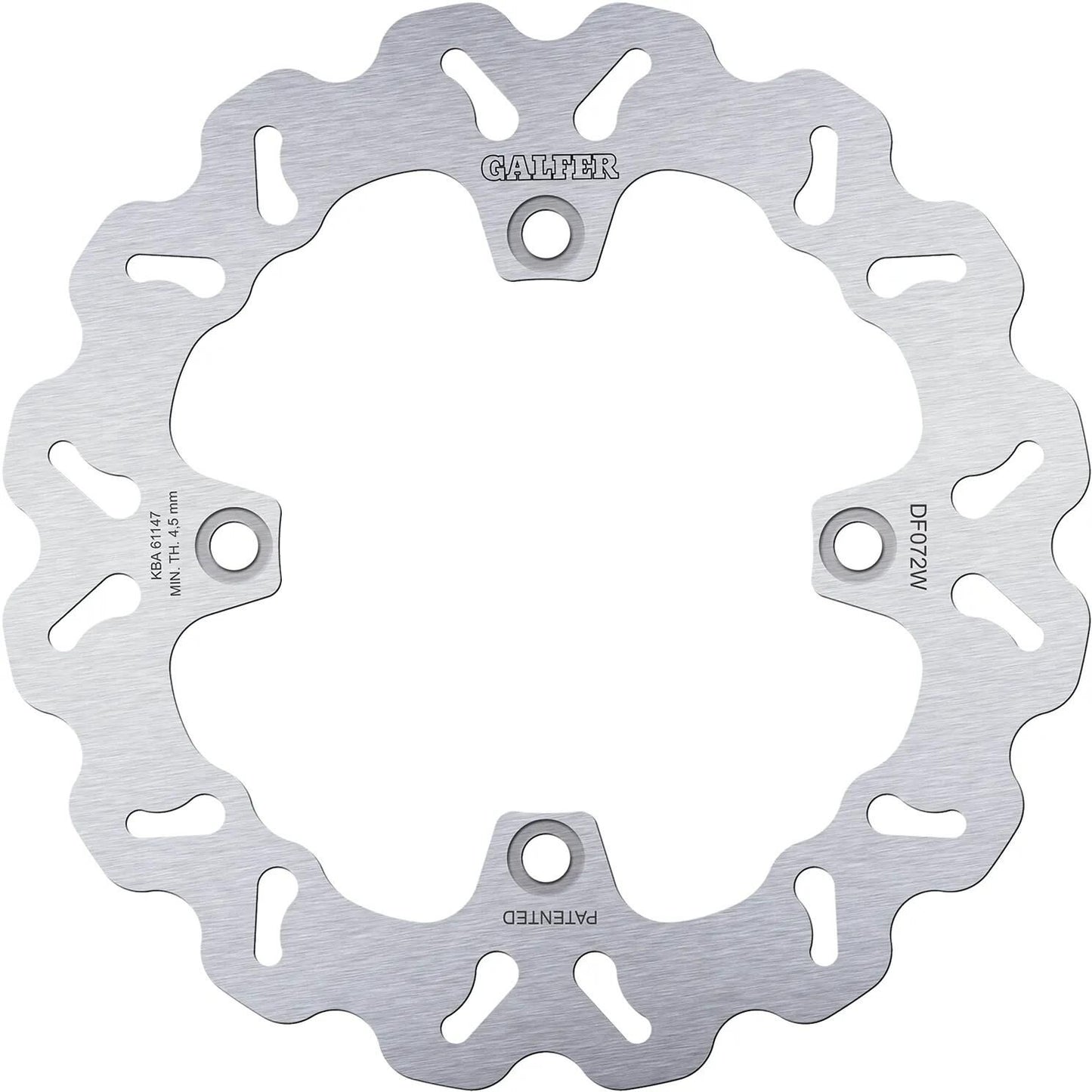 GALFER bremsscheibe df072 rotor df072 type w rigid
