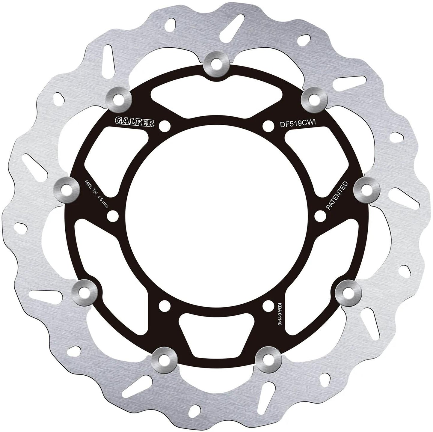 GALFER bremsscheibe df519 rotor brake rotors floating left