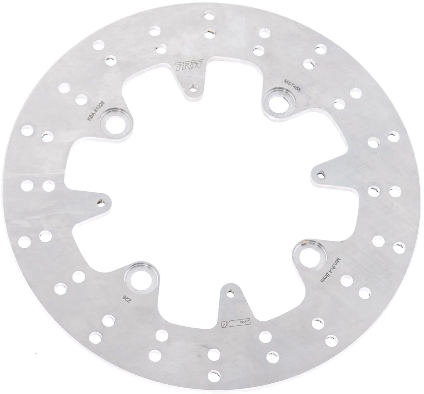 TRW bremsscheibe mst455 rotor mst455 rigid