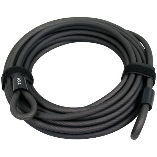 Axa Slotkabel double loop 1000 10 - zwart