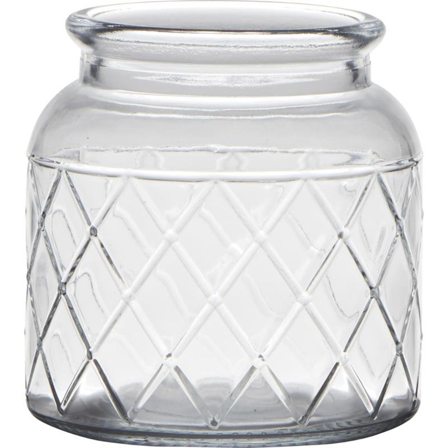 Hakbijl Glass Brussel vaas glas met motief ø10xh10,5cm
