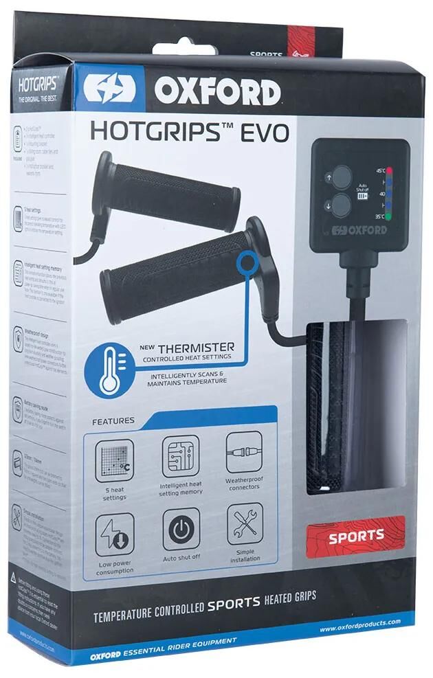OXFORD heizgriffe hotgrips evo heated grips evo s 22+25mm open 5-stage