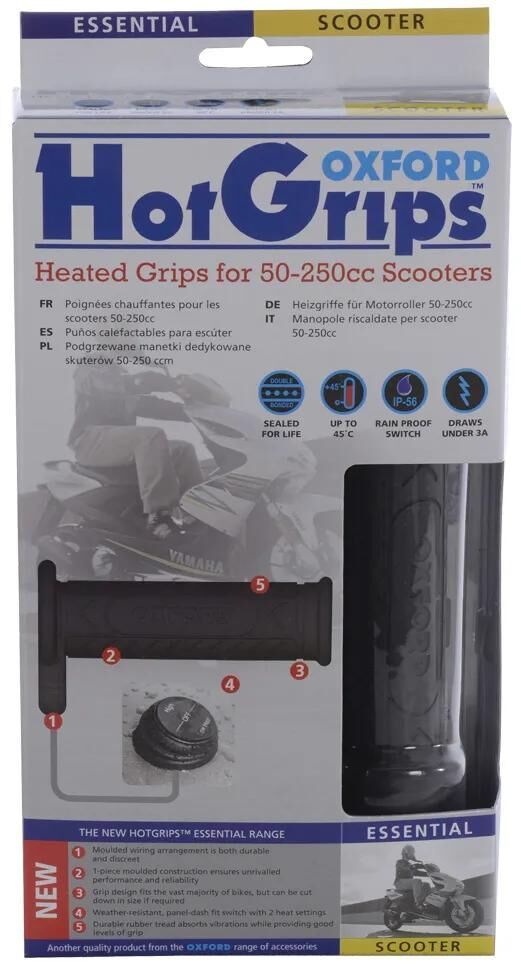OXFORD heizgriffe hotgrips essential heated grips scoot 22+25mm open 2-stage