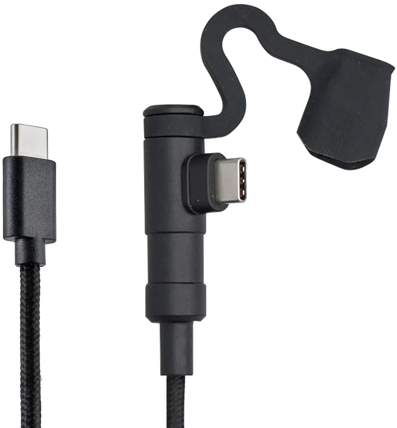 DAYTONA usb-ladekabel motorrad usb cable type-c to type- sw 20cm