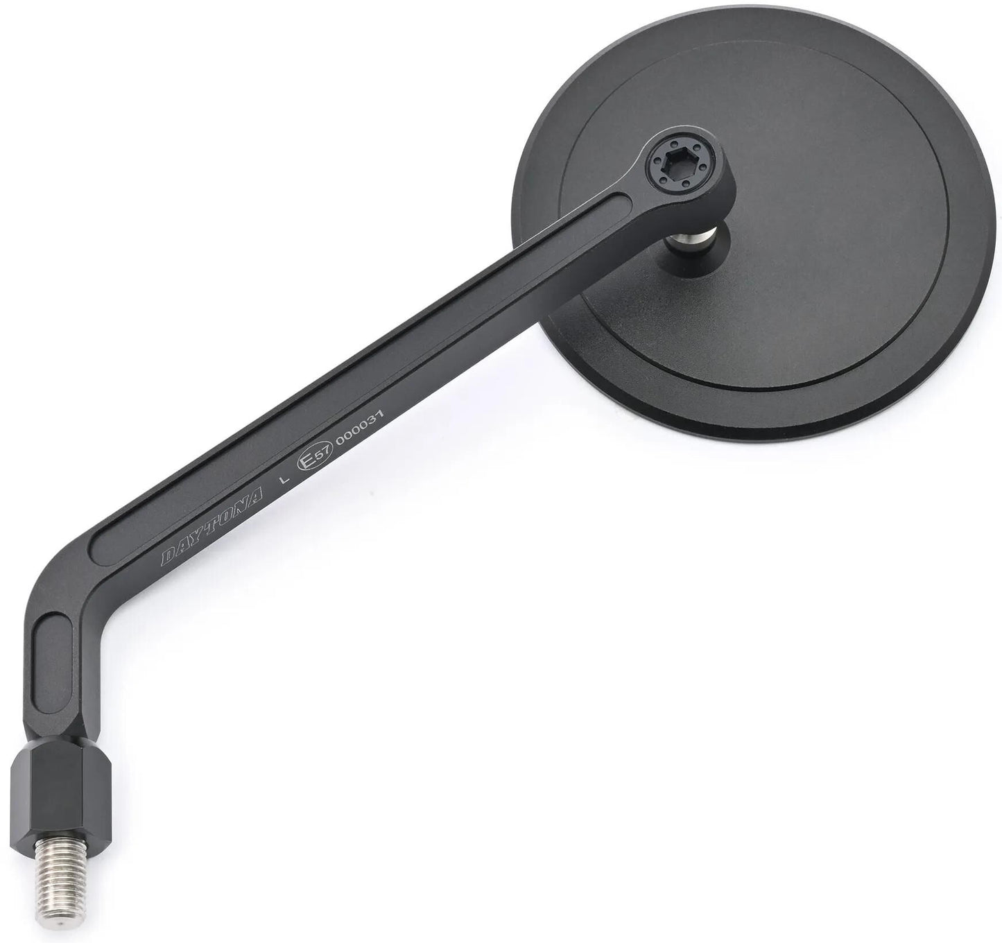 DAYTONA spiegel d-mirror-21 mirrors flat round alu li long sw e-mark