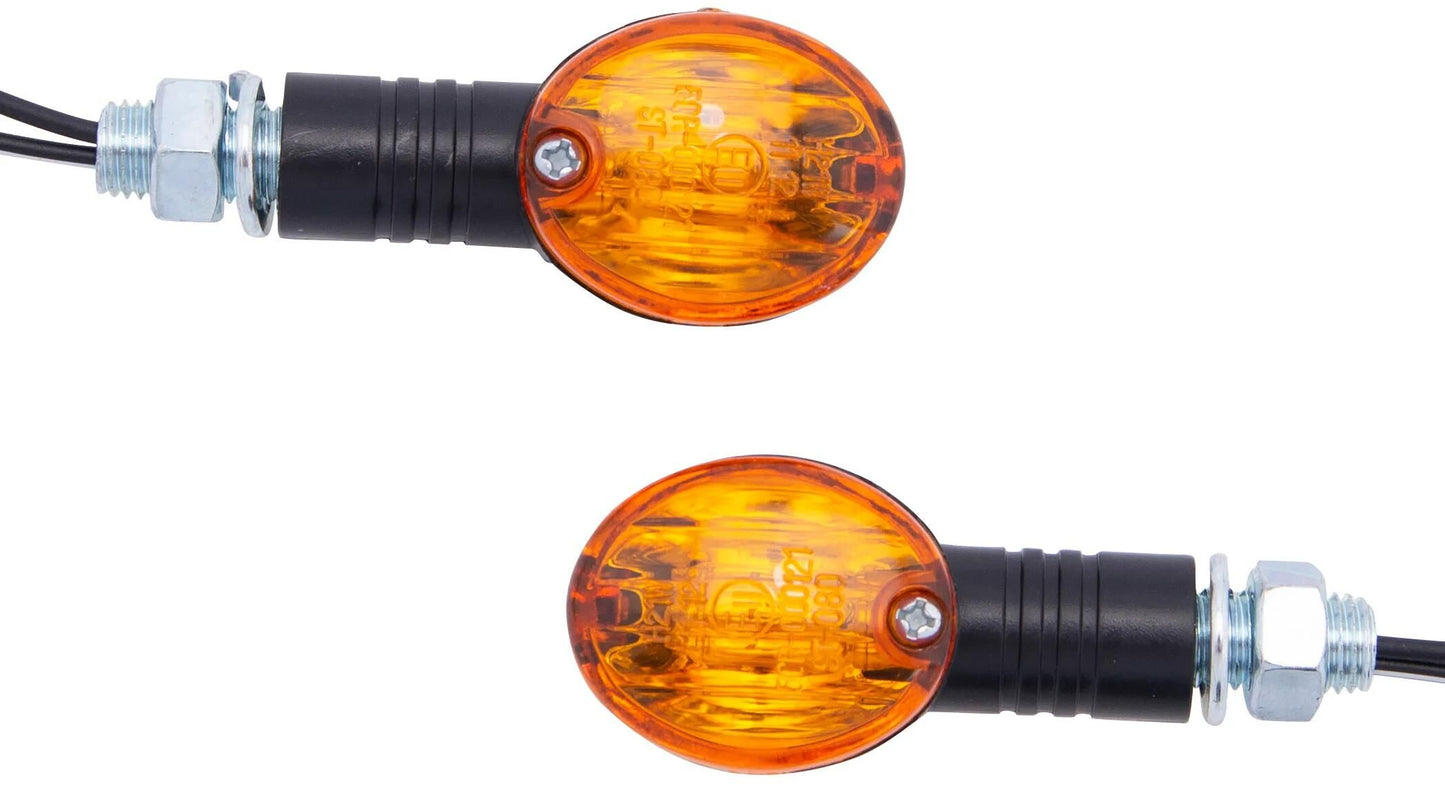 SPEC-X richtingaanwijzer mini-bullet turn signals minib glass orange,short sleeve