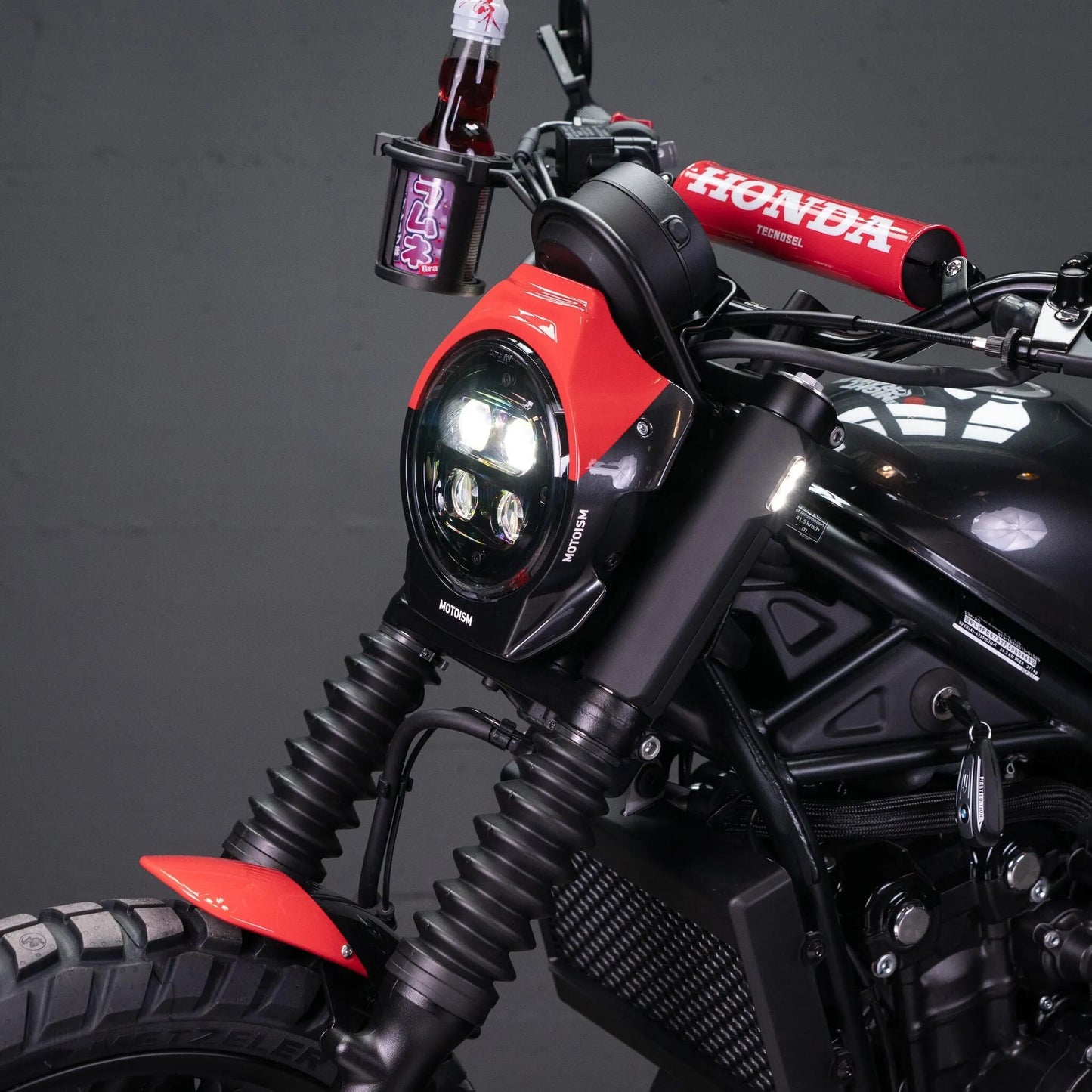 MOTOISM gabelcover-led-blinker the nightcrawler gabelcover mi turn signal type three ho
