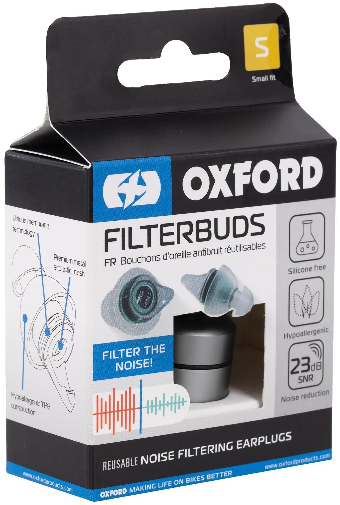 OXFORD gehörschutzstöpsel filter buds hearing protection filter buds small fit