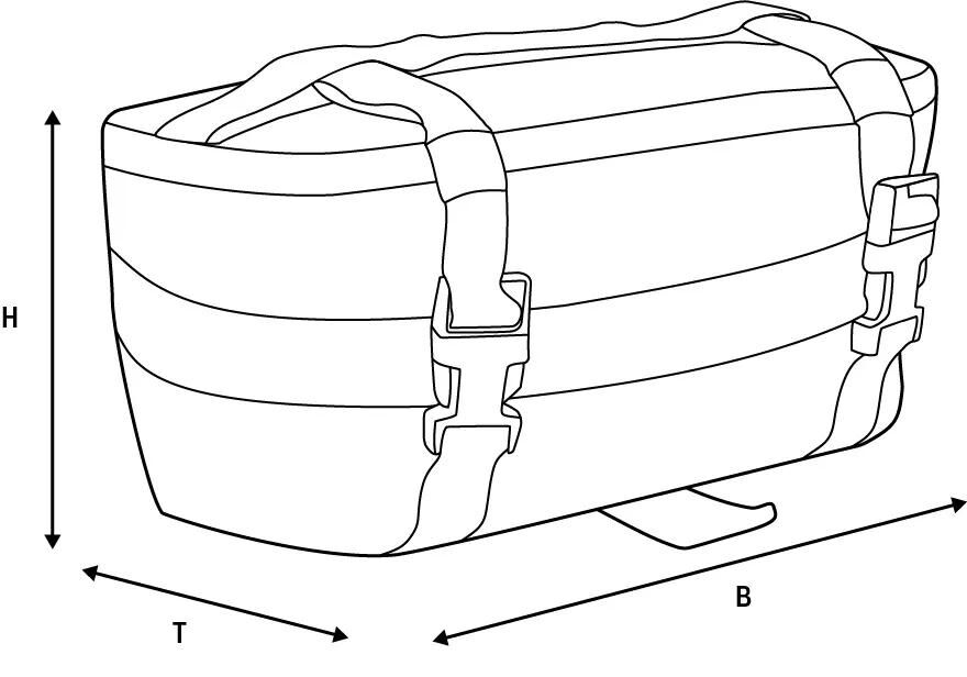 OXFORD bauchtasche fanny pack xw1s black 1.5l
