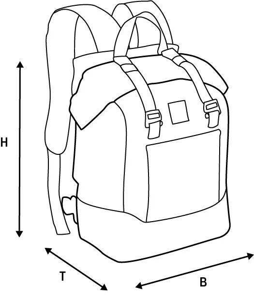 OXFORD rucksack aqua b 25 backpack aqua b25 black 25l