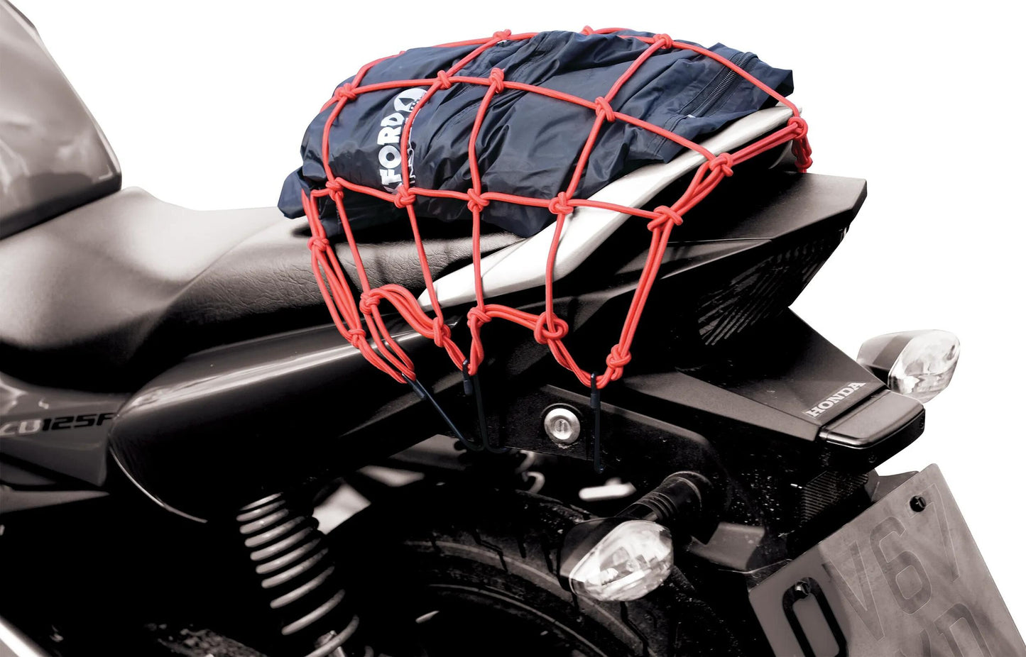 OXFORD gepäcknetz cargo net red 30x30 cm
