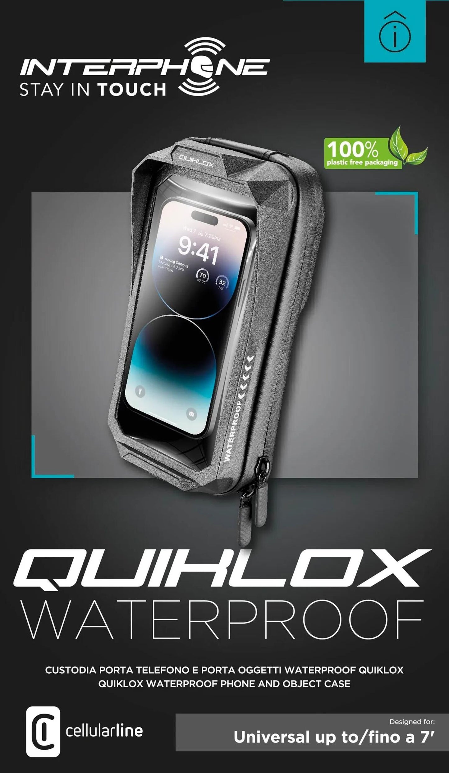 INTERPHONE handyhalter quiklox handycase q-lox universal 7 inch