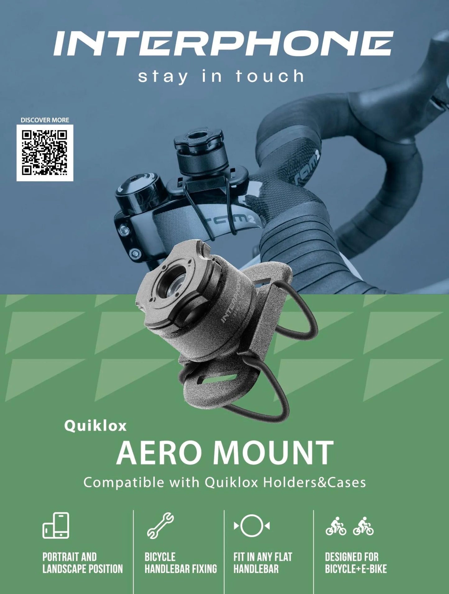 INTERPHONE handyhalter quiklox caseholder q-lox uni bikes