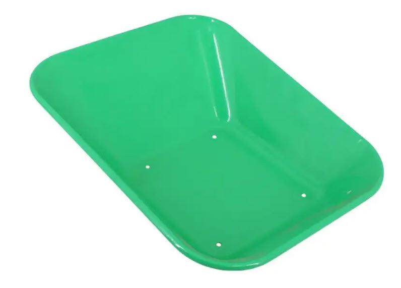 MM Producten kinderkruiwagen metalen bak groen