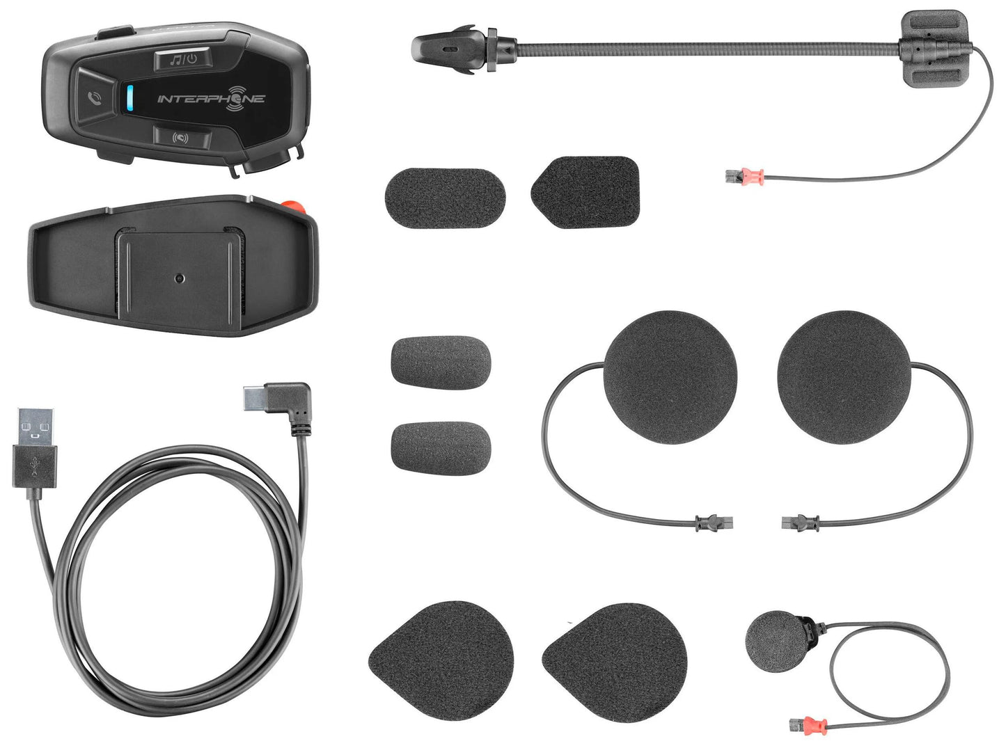 INTERPHONE helmkommunikationssystem u-com 7 r com. system helmet u-com7r doublekit