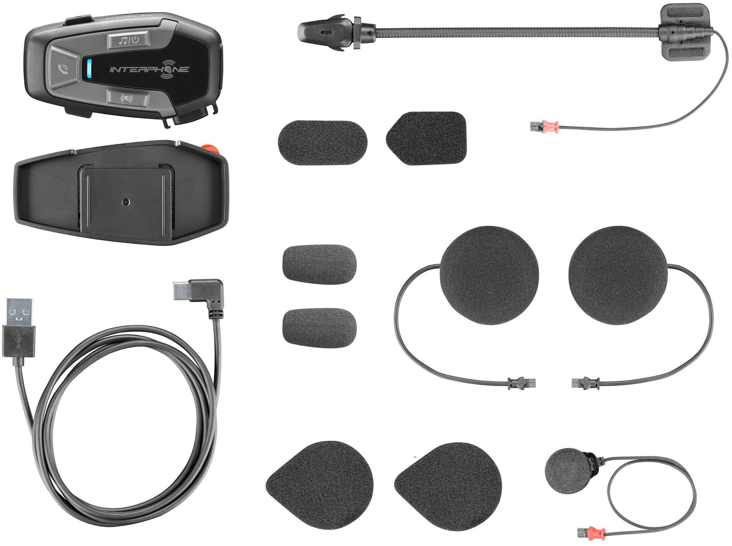 INTERPHONE helmkommunikationssystem u-com 6 r com. system helmet u-com6r doublekit