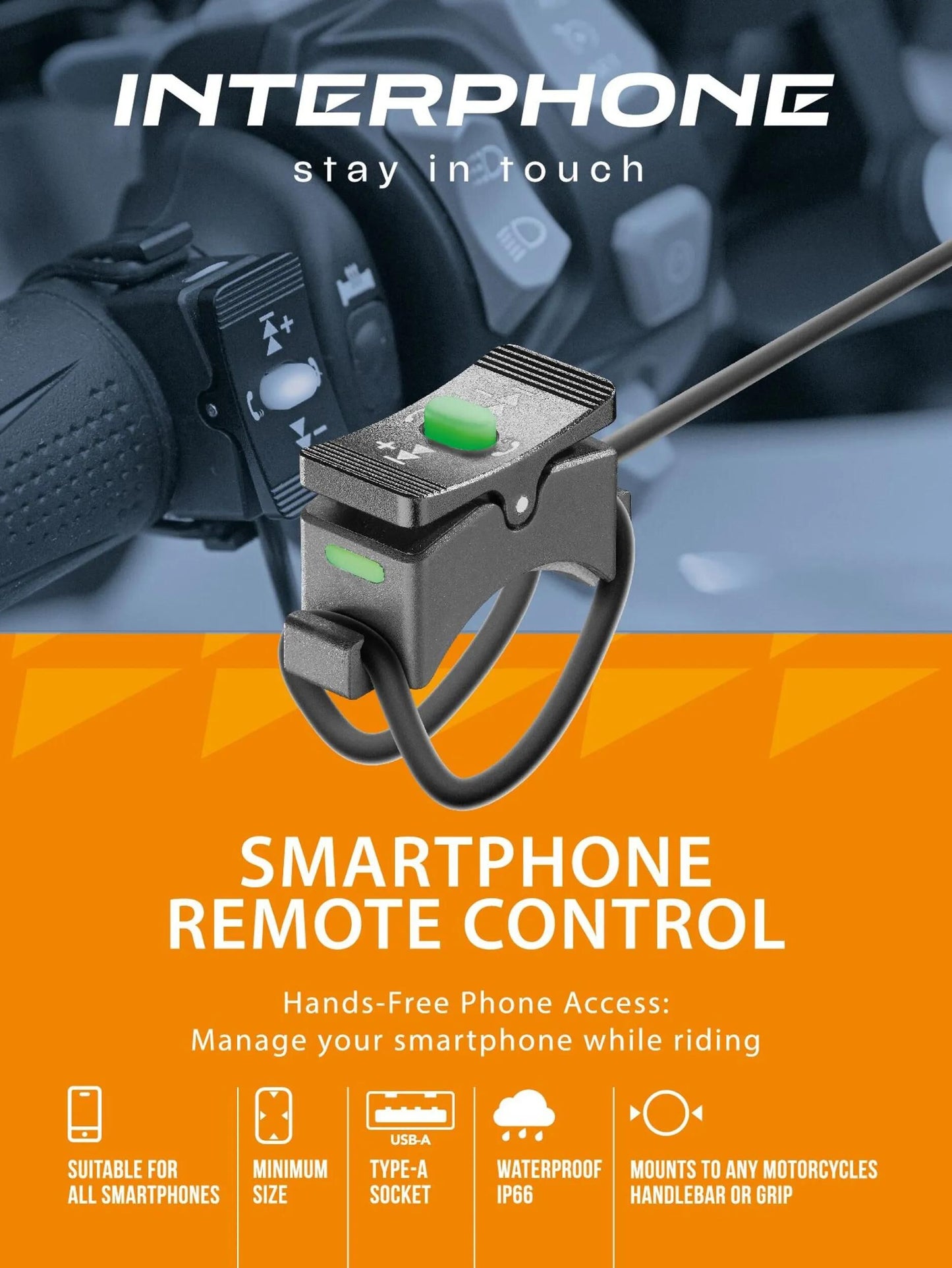 INTERPHONE fernbedienung remote control remote control interph. black
