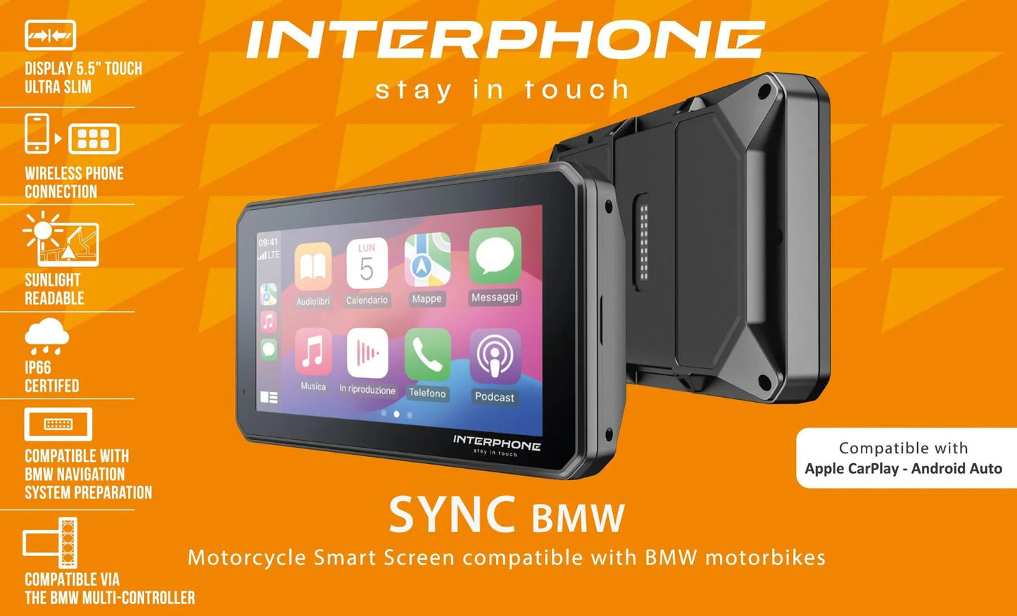 INTERPHONE infotainmentsystem sync55 bmw smart display sync bmw car play,android auto 5.5