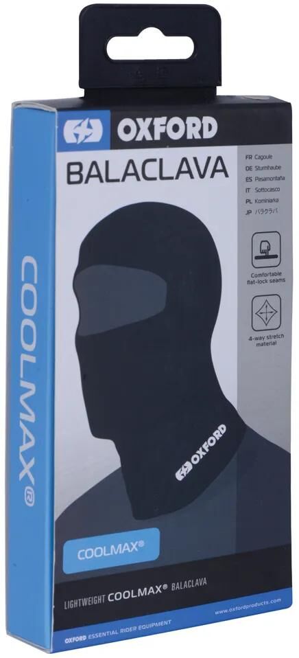 OXFORD sturmhaube storm hood coolmax black