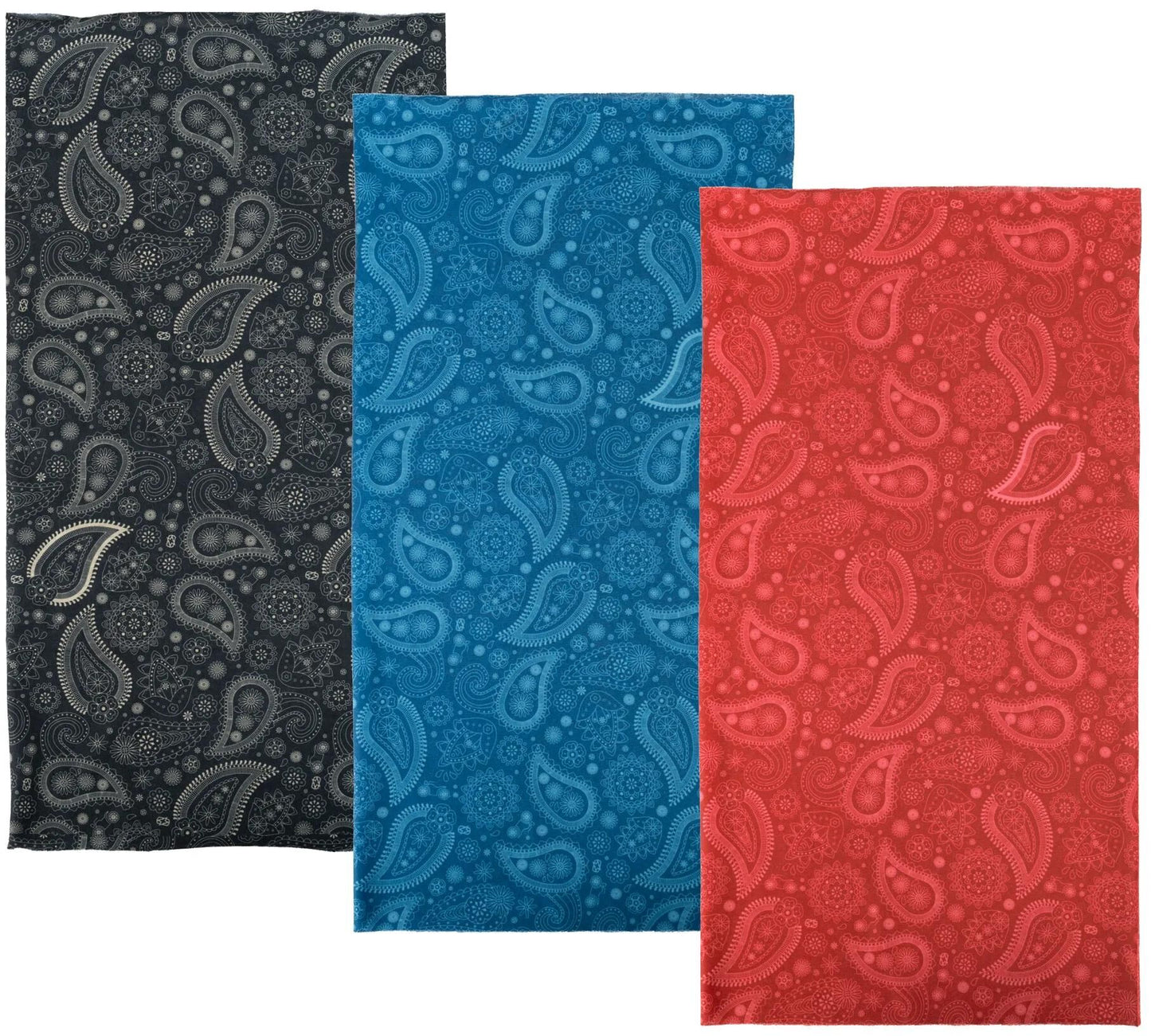 OXFORD multifunktionstuch comfy neckerchief comfy paisley red 3-pack