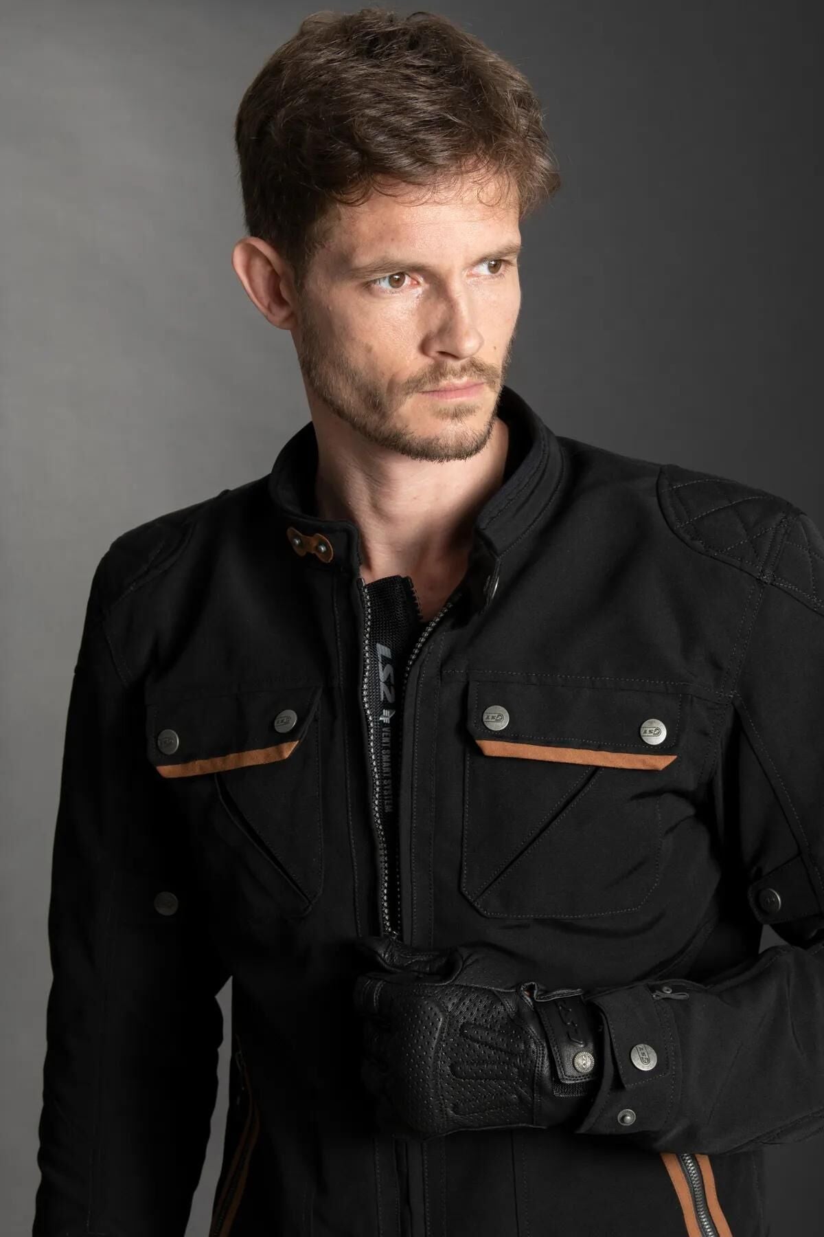 LS2 jacke bullet jacket bullet man black xl