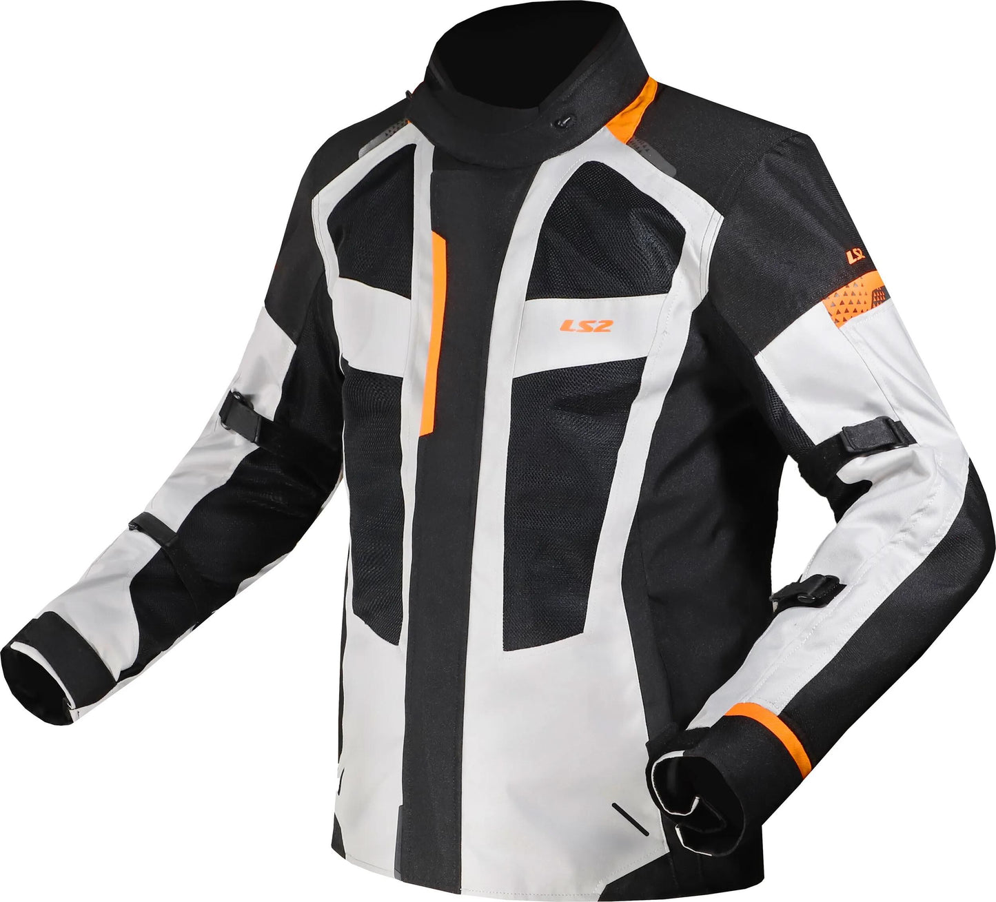 LS2 jacke scout jacket scout man black gray orange xl