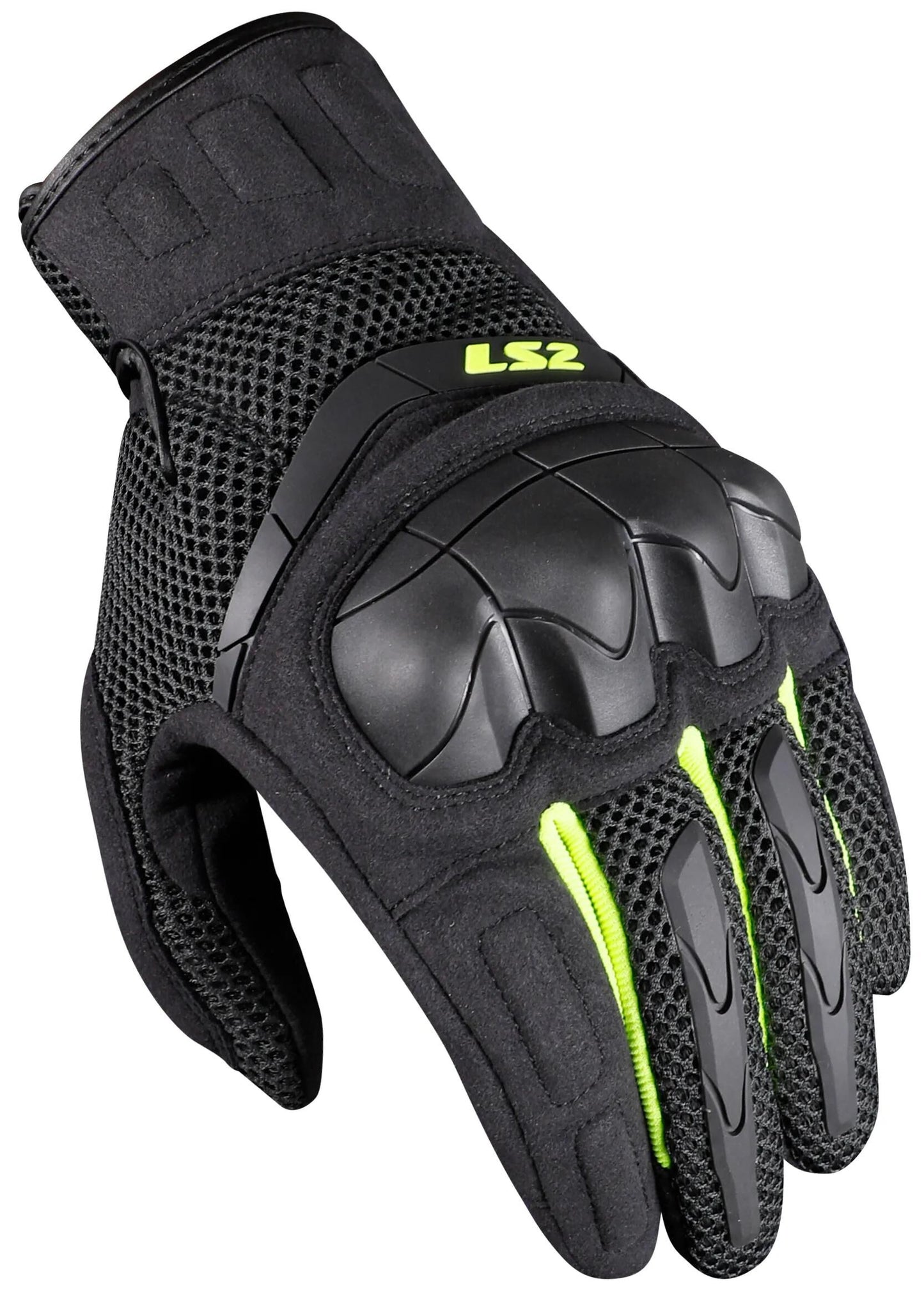 LS2 handschuh kubra man gloves kubra man anthracite h-v yellow m