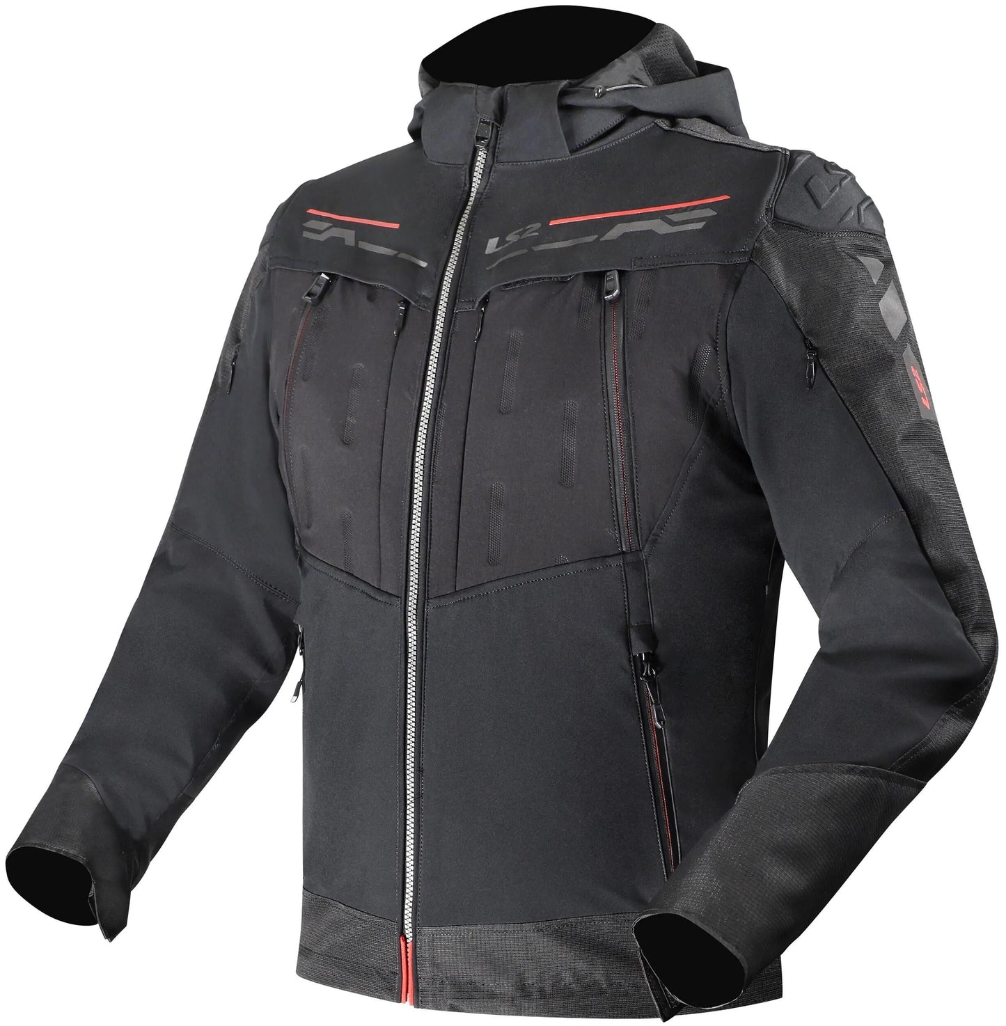 LS2 jacke zirconium evo man jacket zirconium evo mens black red gr. xl