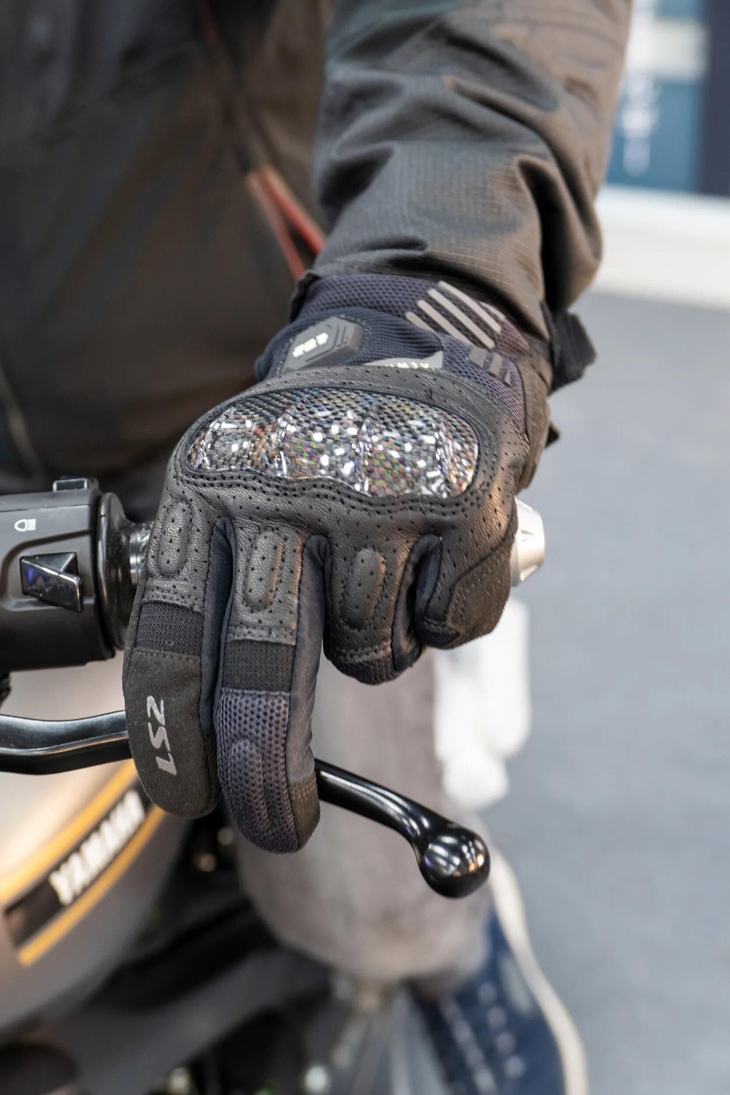 LS2 handschuh atom man glove atom mens black gr. xl