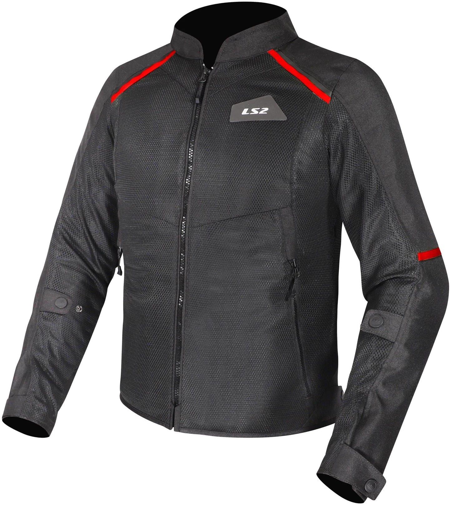 LS2 jacke breeze man jacket breeze men black red gr. m