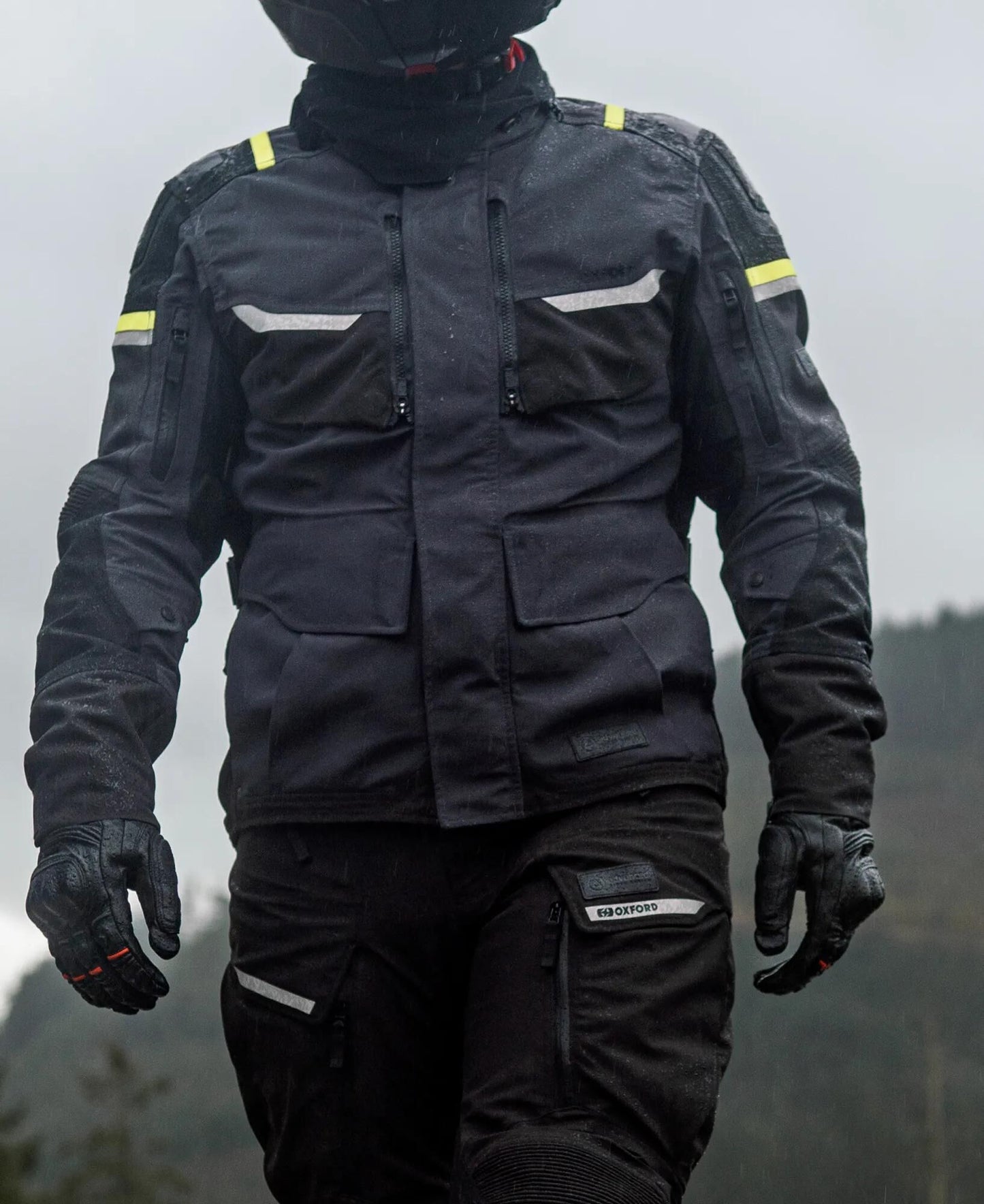 OXFORD jacke stormland jacket stormland gray sw neon yellow size