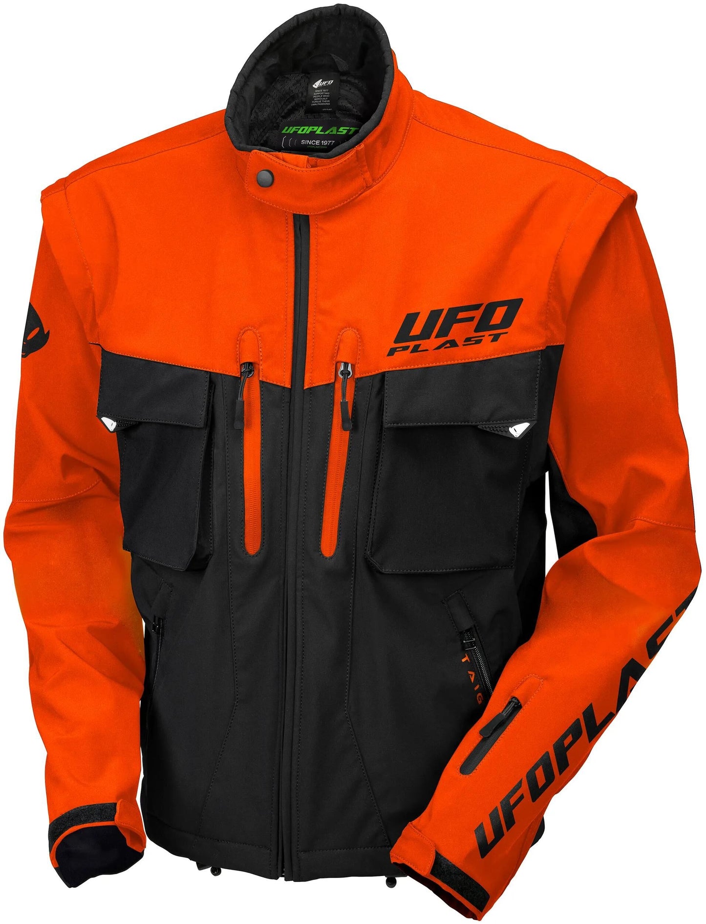 UFO PLAST jacke taiga enduro jacket ufo black orange gr. xxl