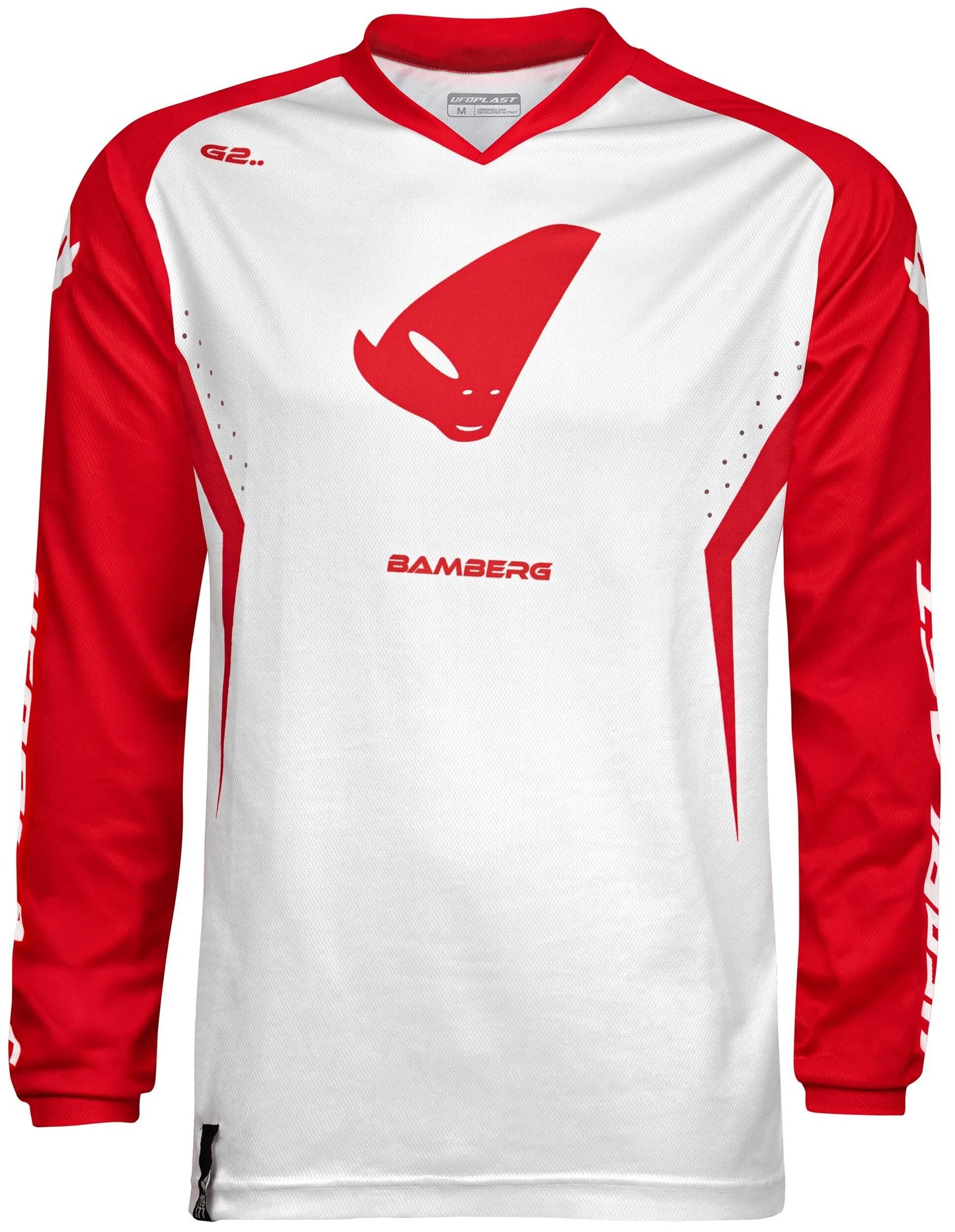 UFO PLAST jersey mx bamberg mx jersey ufo bamberg red white gr. xxl