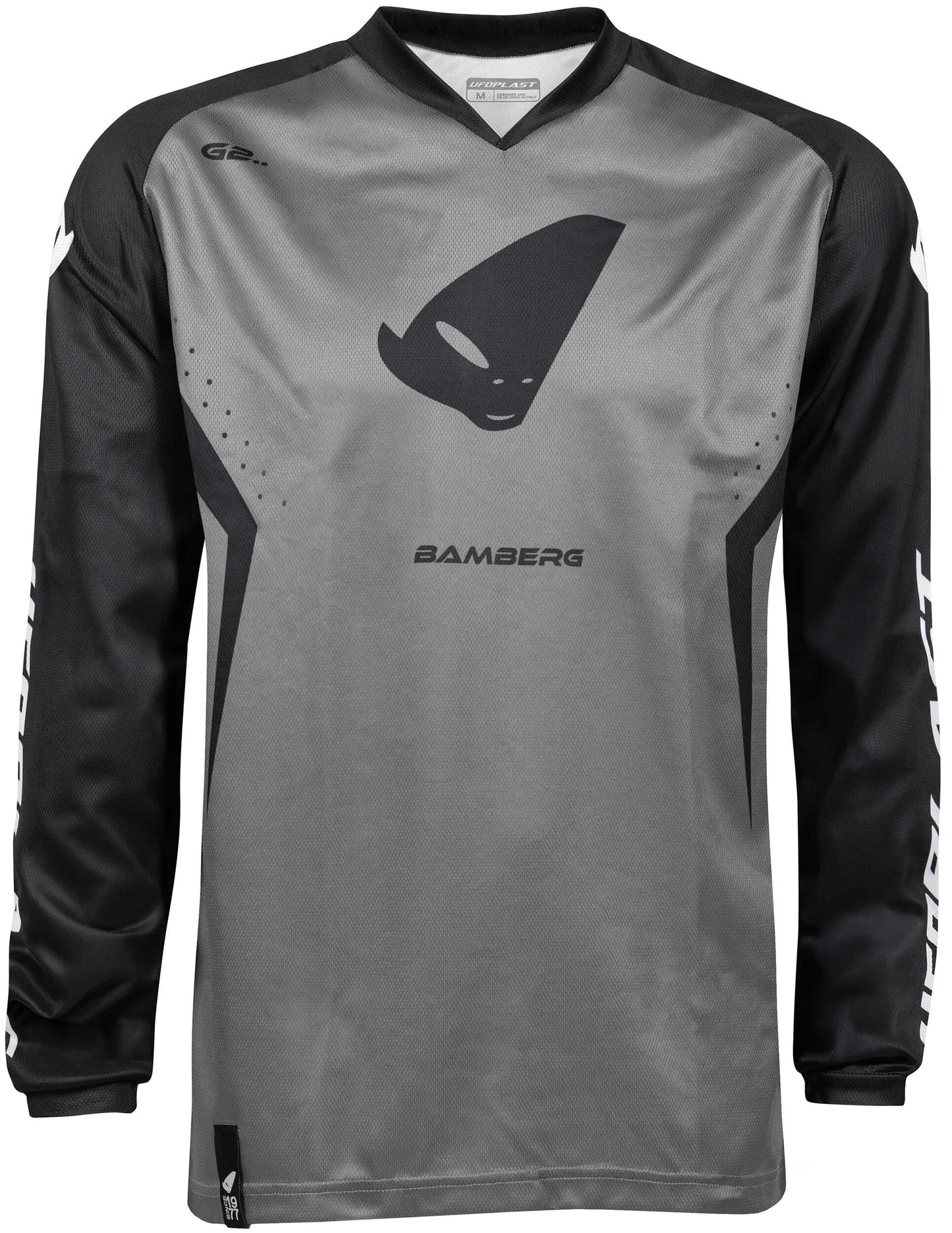 UFO PLAST jersey mx bamberg mx jersey ufo bamberg black grey gr. xl