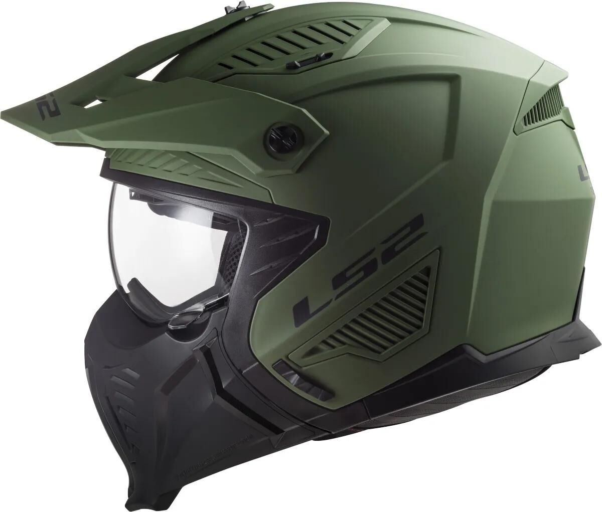 LS2 modularhelm of606 drifter solid helmet drifter green matt gr. s