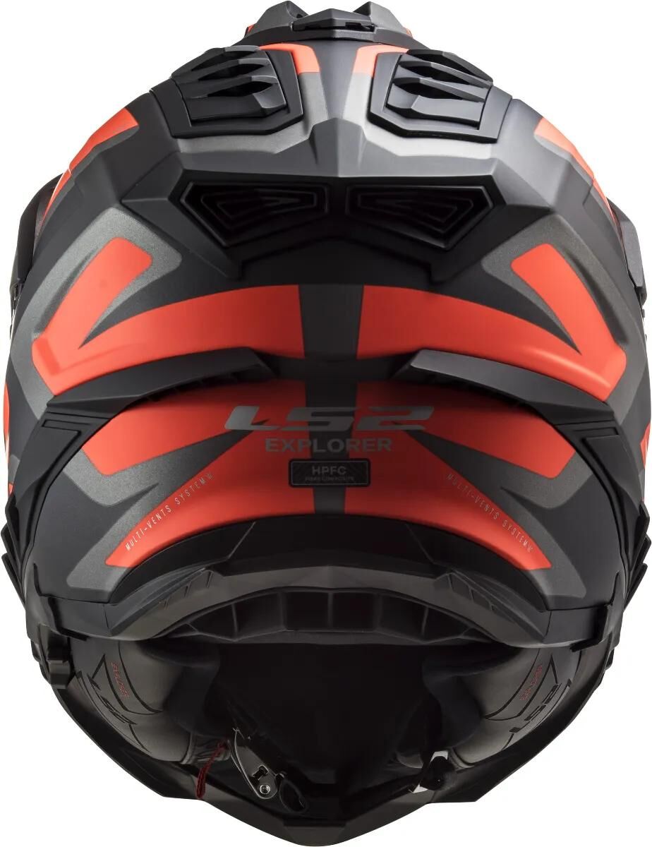 LS2 endurohelm mx701 explorer alter helmet explorer age bw neonorange matt gr.s